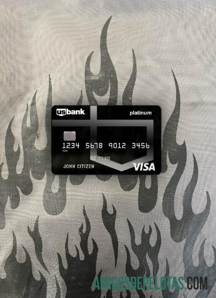 EUA Banco dos EUA Cartão Visa Platinum Photolook Front modelo